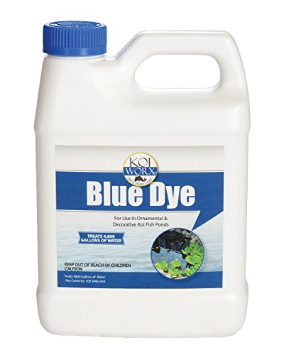 Product Cover Sanco Industries KoiWorx Blue Dye - Ornamental and Decorative Pond Dye, Water Features and Fountains, Safe for Koi - 1 Quart