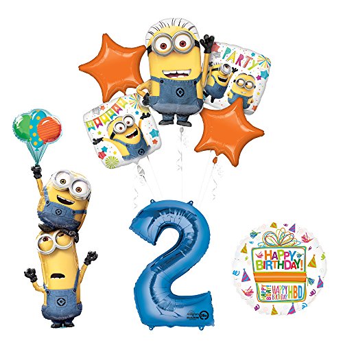 Product Cover Mayflower Products Despicable Me 3 Minions Stacker 2nd Birthday Party Supplies and balloon Decorations