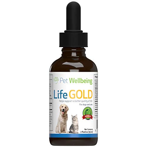 Product Cover Pet Wellbeing Life Gold For Cats - Immune system support and antioxidant protection for felines with cancer 2 oz (59 ml)