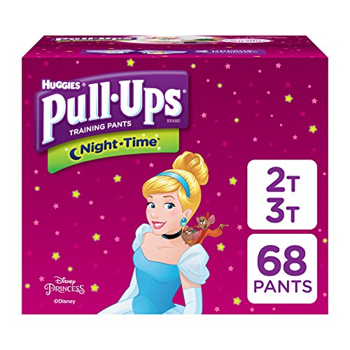 Product Cover Pull-Ups Night-Time, 2T-3T (18-34 lb.), 68 Ct, Potty Training Pants for Girls, Disposable Potty Training Pants for Toddler Girls (Packaging May Vary)