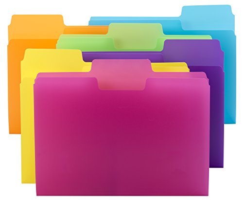Product Cover Smead SuperTab File Folder, Oversized 1/3-Cut tab, Letter Size, Poly, 18 per Pack (10515)