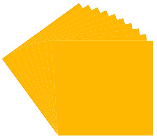 Product Cover (10 Sheets) Oracal 651 Golden Yellow Adhesive Craft Vinyl for Cricut, Silhouette, Cameo, Craft Cutters, Printers, and Decals - 12