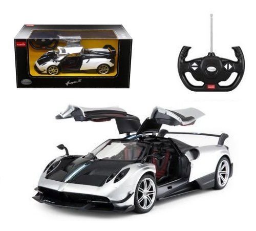 Product Cover 1/14 Scale Pagani Huayra BC Radio Remote Control Model Car R/C RTR Open Doors (Silver)