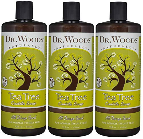 Product Cover Dr. Woods Pure Tea Tree Liquid Castile Soap, 32 Ounce (Pack of 3)