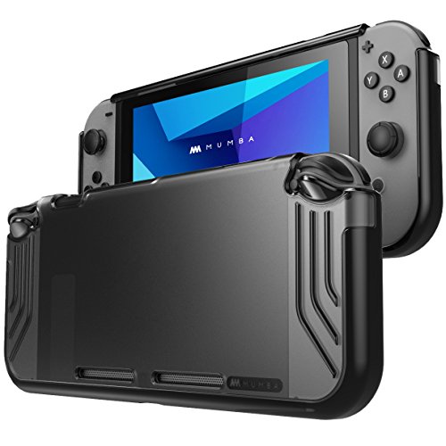 Product Cover Mumba case for Nintendo Switch, [Slimfit Series] Premium Slim Clear Hybrid Protective Case for Nintendo Switch 2017 Release (Black)