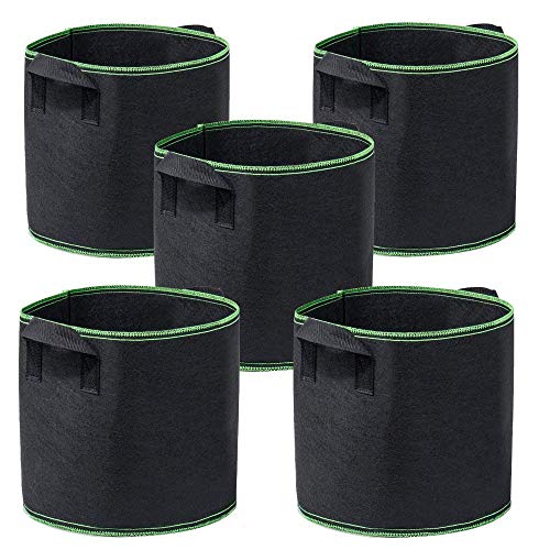 Product Cover Garden4Ever Grow Bags 5-Pack 30 Gallon Aeration Fabric Pots Container with Handles