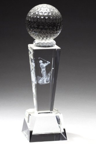 Product Cover Crystal Golf Trophy with Free Engraving (Customize Now!)