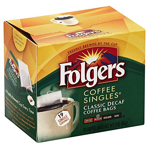 Product Cover Folgers Classic Medium Roast Decaf Coffee, 19 Count Singles Serve (3 Pack)