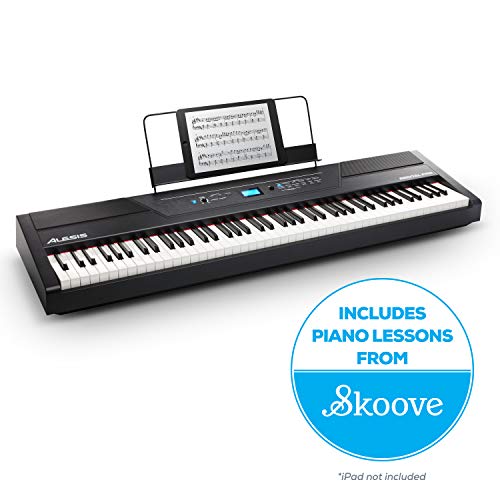 Product Cover Alesis Recital Pro | 88-Key Digital Piano with Hammer-Action Keys, Built in Speakers and Educational Features