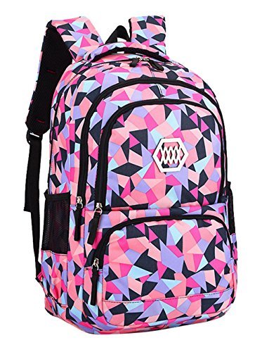 Product Cover Bansusu Geometric Prints Primary School Student Satchel Backpack For Girls