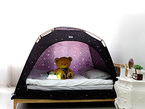 Product Cover CAMP 365 Child's Indoor Privacy and Play Tent on Bed Sleep Cozy in Drafty Room (Single, Starlight)