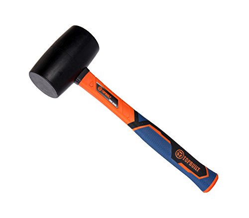 Product Cover TopBuilt 16 Ounce Black Rubber Mallet with Fiberglass Handle 25050