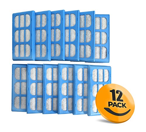 Product Cover K&J 12-Pack of Compatible with Cat Mate & Dog Mate Fountain Replacement Filter Cartridges