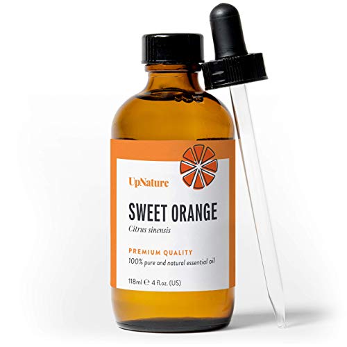 Product Cover Sweet, Wild Orange Essential Oil - 100% Pure, Unrefined, Non-GMO - Soothing & Relaxing Citrus Scent - Perfect for Aromatherapy with Diffuser - Prevent & Fight Acne - with Dropper by UpNature (4 oz.)