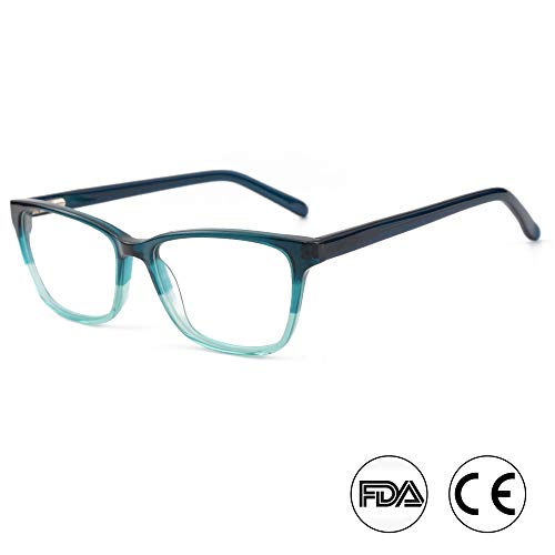 Product Cover Anti Blue Light Glasses, Acetate Frame Anti Harmful Blue Ray Eyestrain Relieving (Green)