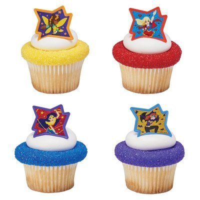 Product Cover DC Super Hero Girls Just Be Awesome! Cupcake Rings - 24 pc