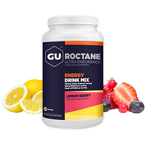 Product Cover GU Energy Roctane Ultra Endurance Energy Drink Mix, Lemon Berry, 3.44-Pound Jar