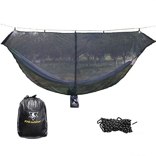 Product Cover pys Hammock Bug Net - 12' Hammock Mosquito Net Fits All Camping Hammocks, Compact, Lightweight and Fast Easy Set Up, Security from Bugs and Mosquitoes, Essential Camping and Survival Gear