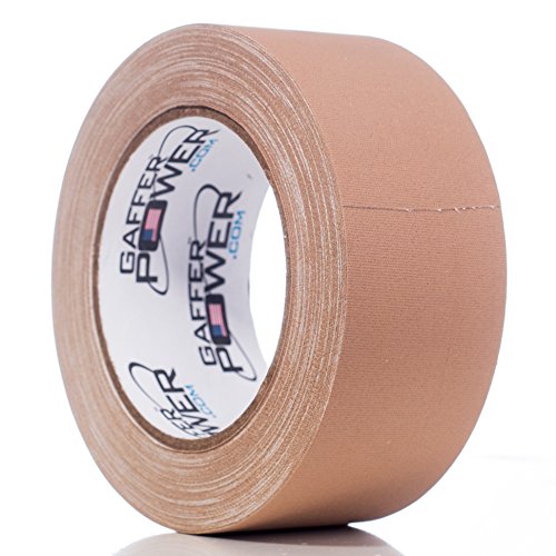 Product Cover Real Professional Grade Gaffer Tape by Gaffer Power, Made in The USA, Heavy Duty Gaffers Tape, Non-Reflective, Multipurpose. (2 Inches x 30 Yards, Tan)