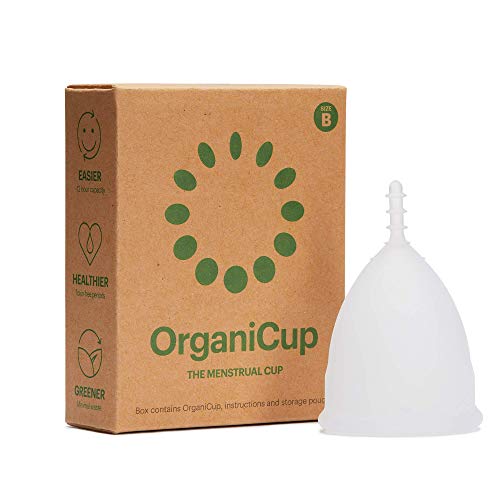 Product Cover OrganiCup Menstrual Cup - Size B/Large - Rated #1 in Menstrual Cups - FDA Registered - Soft, Flexible, Reusable Medical-Grade Silicone