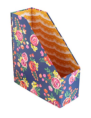 Product Cover bloom daily planners Collapsible Desk Organizer - File Folder/Magazine Holder - Vintage Floral