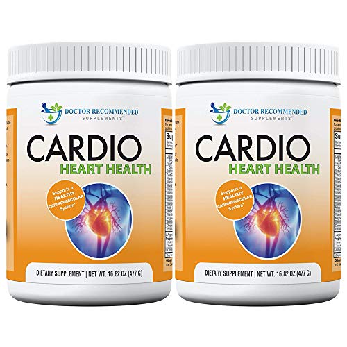 Product Cover Cardio Heart Health-L-Arginine Powder Supplement-5000mg Plus 1000mg L-Citrulline-with Minerals, and Antioxidants Vitamin C & E-Total Cardiovascular System Health-Formulated by Real Doctors 2 Pack