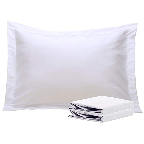Product Cover NTBAY 100% Brushed Microfiber Standard Pillow Shams Set of 2, Soft and Cozy, Wrinkle, Fade, Stain Resistant, Standard, White