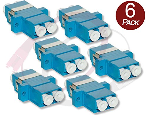 Product Cover 6 Pack LC-LC Duplex Fiber Optic Couplers - Singlemode/Multimode