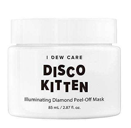 Product Cover I DEW CARE Disco Kitten Illuminating Diamond Peel-Off Mask - Korean Face Masks To Use As Pore Minimizer, Hydrating Face Mask, Face Mask Set, All You Need For Your Skin Care, Metallic Mask,Chrome Mask