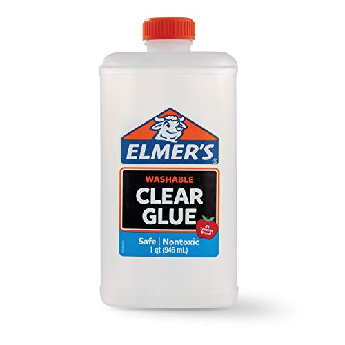 Product Cover ELMERS 2024691 Elmer's Liquid School Glue, Clear, Washable, 32 Ounces - Great for Making Slime