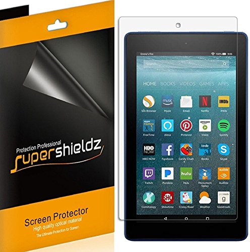 Product Cover (3 Pack) Supershieldz for All New Fire 7 Tablet 7 inch Screen Protector, (9th and 7th Generation, 2019 and 2017 Release), High Definition Clear Shield (PET)