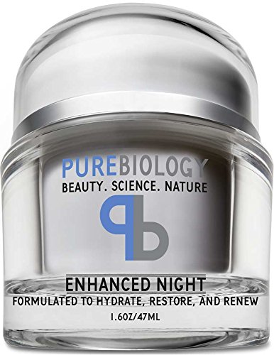Product Cover Pure Biology Night Cream Face Moisturizer with Retinol, Hyaluronic Acid & Breakthrough Anti Aging, Anti Wrinkle Complexes - Face & Neck Skin Care for Men & Women, All Skin Types