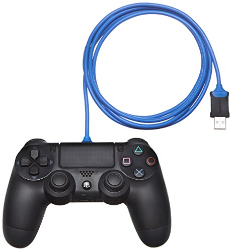 Product Cover AmazonBasics PlayStation 4 Controller Charging Cable - 6 Foot, Blue