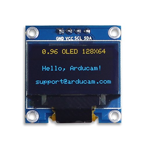 Product Cover UCTRONICS 0.96 Inch OLED Module 12864 128x64 Yellow Blue SSD1306 Driver I2C Serial Self-Luminous Display Board for Arduino Raspberry PI
