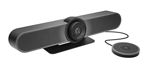 Product Cover Logitech 960-001201 MeetUp and Expansion Mic HD Video and Audio Conferencing System for Small Meeting Rooms