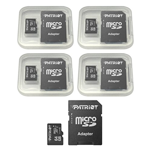 Product Cover Patriot LX Series 64GB Micro SDXC - Class 10 UHS-I - 5 Pack