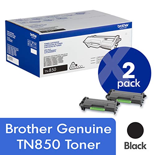 Product Cover Brother Genuine TN850 2-Pack High Yield Black Toner Cartridge with Approximately 8,000 Page Yield/Cartridge