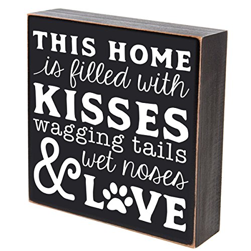Product Cover LifeSong Milestones This Home is Filled with Kissed waggin Tails Pets Gifts for Dog cat Pet Lover Gift Box Birthday Gifts for Pets 6x6 (This Home is Filled with Kisses)
