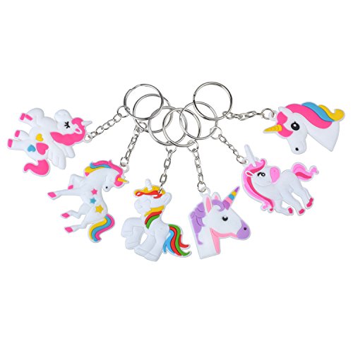 Product Cover Rantanto 12 Pieces Unicorn Keychains Party Favors