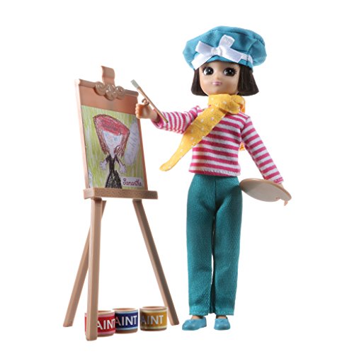 Product Cover Lottie Always Artsy Doll | Artist Doll With Short Hair and Brown Eyes | Wears Cool Artist Outfit | Toys For Girls and Boys