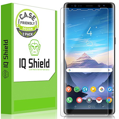 Product Cover IQShield Screen Protector Compatible with Samsung Galaxy Note 8 (2-Pack)(Case Friendly)(Not Glass) Anti-Bubble Clear Film