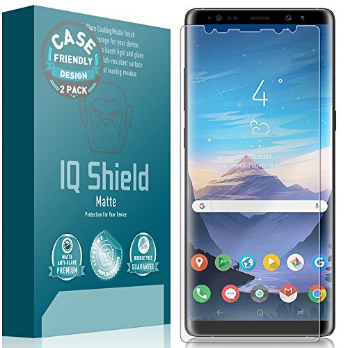 Product Cover IQ Shield Matte Screen Protector Compatible with Galaxy Note 8 (Case Friendly)(2-Pack) Anti-Glare Anti-Bubble Film