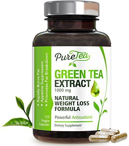 Product Cover Green Tea Extract 98% with EGCG for Weight Loss 1000mg - Boost Metabolism for Healthy Heart - Antioxidants & Polyphenols for Immune System - Gentle Caffeine - Natural Fat Burner Pills - 120 Capsules