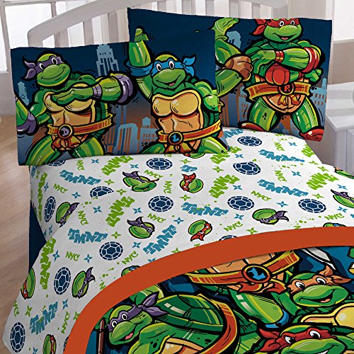 Product Cover Teenage Mutant Ninja Turtles 4pc Full Size Bed Sheet Set - CityScape