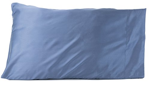 Product Cover Hotel Sheets Direct 100% Bamboo Queen Pillowcases 20 x 30 inch - Better Than Silk, Cool, Soft, Great for Hair, Hypoallergenic - Navy Blue