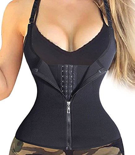 Product Cover LODAY Waist Trainer Corset for Weight Loss Tummy Control Sport Workout Body Shaper Black