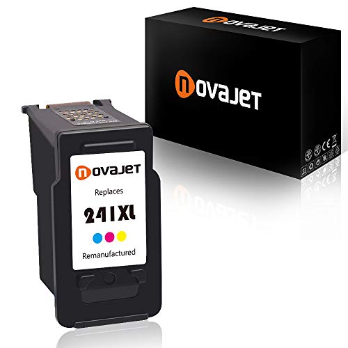 Product Cover Novajet Remanufactured for Canon CL-241 241 XL CL-241XL (1 Tricolor) Ink Cartridge for Canon PIXMA MG2120 MG3122 MG3222 MG3522 MX372 MX432 MX452 MX459 MX472 MX479 MX512