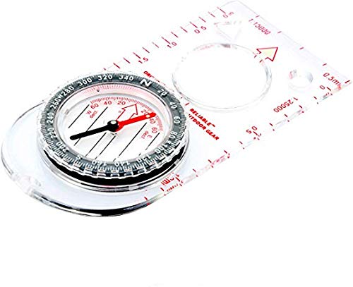 Product Cover Professional Boy Scout Compass - Liquid Filled, Adjustable Declination, Magnetic Heading - for Na igation, Orienteering and Sur i al