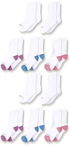 Product Cover Fruit of the Loom Girls' 10-Pair Everyday Soft Crew Socks
