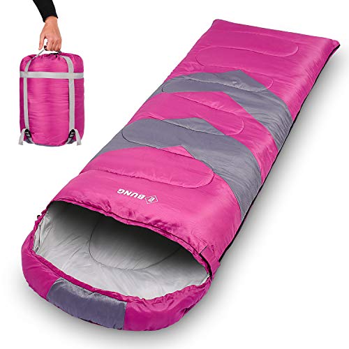 Product Cover Ebung Sleeping Bag for Cold Weather - Envelope Portable Ideal for Winter, Summer, Spring, Fall - Outdoor Camping, Hiking, Traveling - Adults, Kids, Boys, Girls - Lightweight, Waterproof, Washable